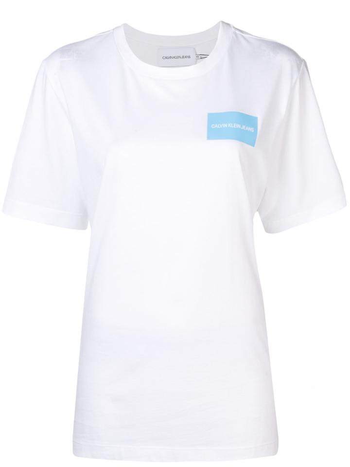 Calvin Klein Jeans Logo Boyfriend T-shirt - White