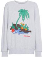 Palm Angels Palm Print Sweatshirt - Grey