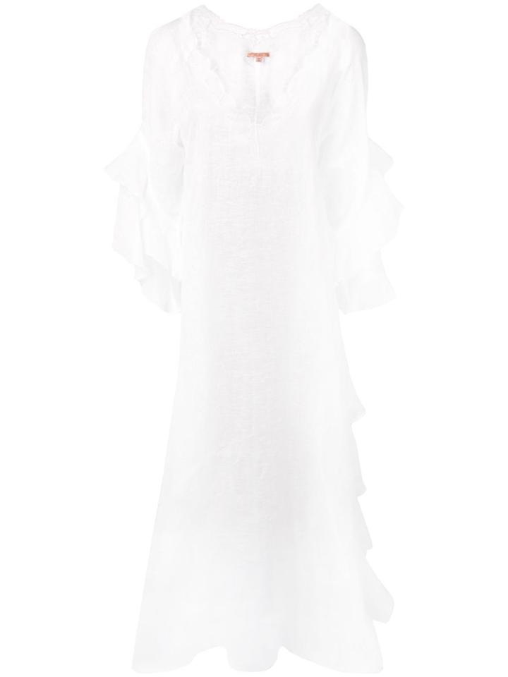 Ermanno Scervino Ruffled Maxi Dress - White
