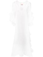 Ermanno Scervino Ruffled Maxi Dress - White