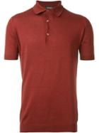 John Smedley Adrian Polo Shirt, Men's, Size: M, Red, Cotton