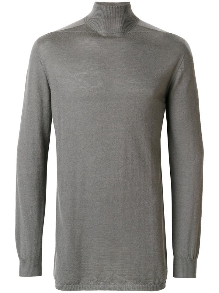 Rick Owens - Oversized Turtleneck Top - Men - Cashmere - One Size, Grey, Cashmere