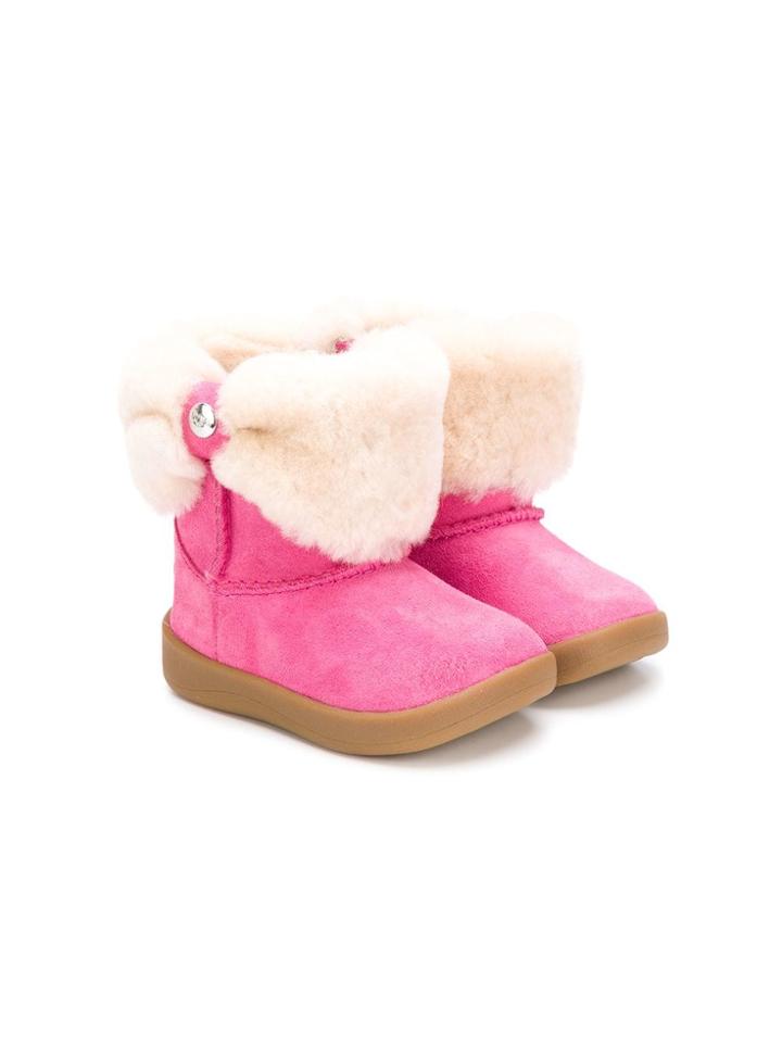Ugg Australia Kids Round Toe Boots - Pink & Purple