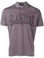 Dsquared2 - 'glamhead' Polo Shirt - Men - Cotton - M, Pink/purple, Cotton