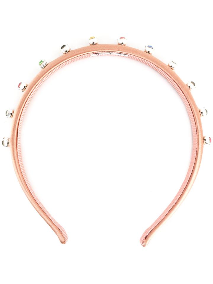 Red Valentino Studded Headband - Multicolour