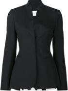 Vionnet Back Pleat Fitted Jacket, Women's, Size: 42, Black, Silk/spandex/elastane/wool