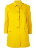 Aspesi Button-up Coat, Women's, Size: 40, Yellow/orange, Cotton