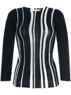 Comme Des Garçons Vintage Striped Fitted Sweater - Blue