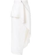 Kitx 'yin Yang' Skirt, Women's, Size: 10, White, Elastodiene/viscose/wool