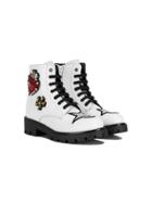 Andrea Montelpare Teen Embellished Boots - White