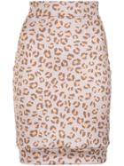 Amir Slama Leopard Print Skirt - Neutrals