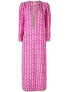 Le Sirenuse Tunic Palm Print Dress - Purple