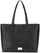 Emporio Armani Logo Plaque Tote - Black