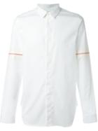 Cy Choi Skeleton Print Shirt, Men's, Size: S, White, Cotton