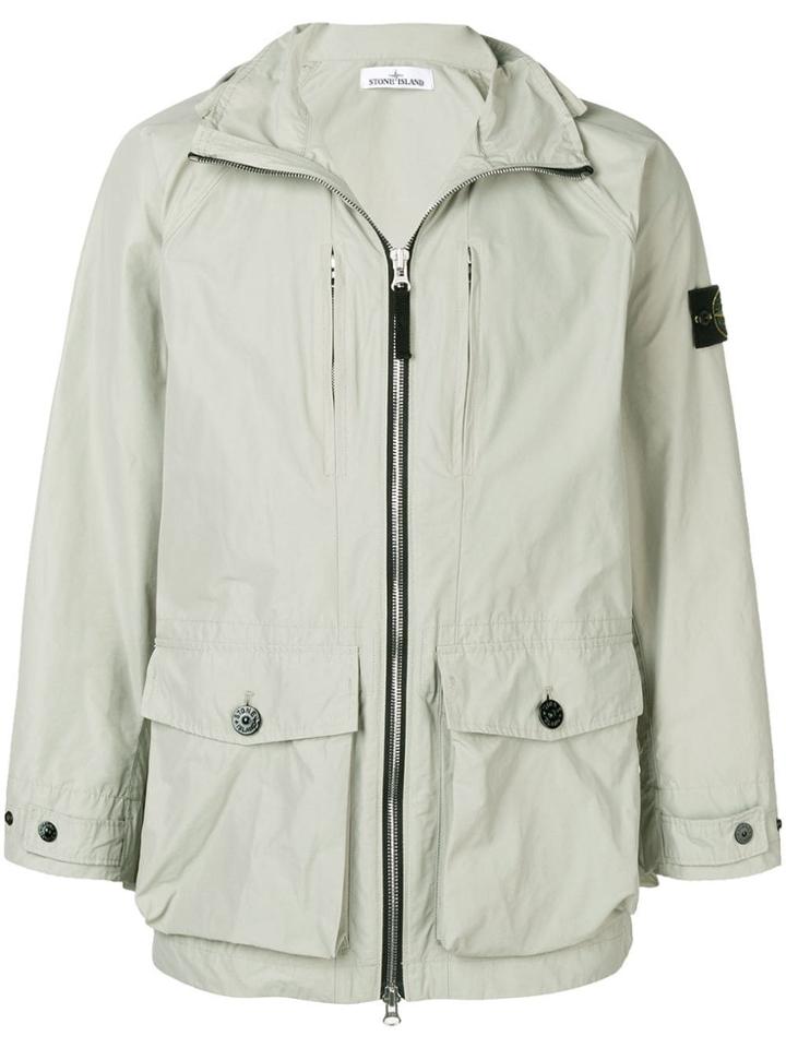 Stone Island Micro Rep Hooded Jacket - Neutrals