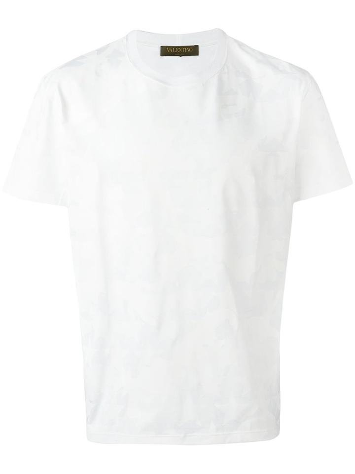 Valentino Rockstud Camustars T-shirt, Men's, Size: Xl, White, Cotton