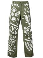 Maison Mihara Yasuhiro Painted Straight-cut Jeans - Green