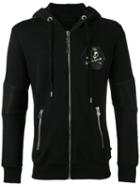 Philipp Plein Indiano Hoodie, Men's, Size: Small, Black, Cotton/polyurethane/polyester