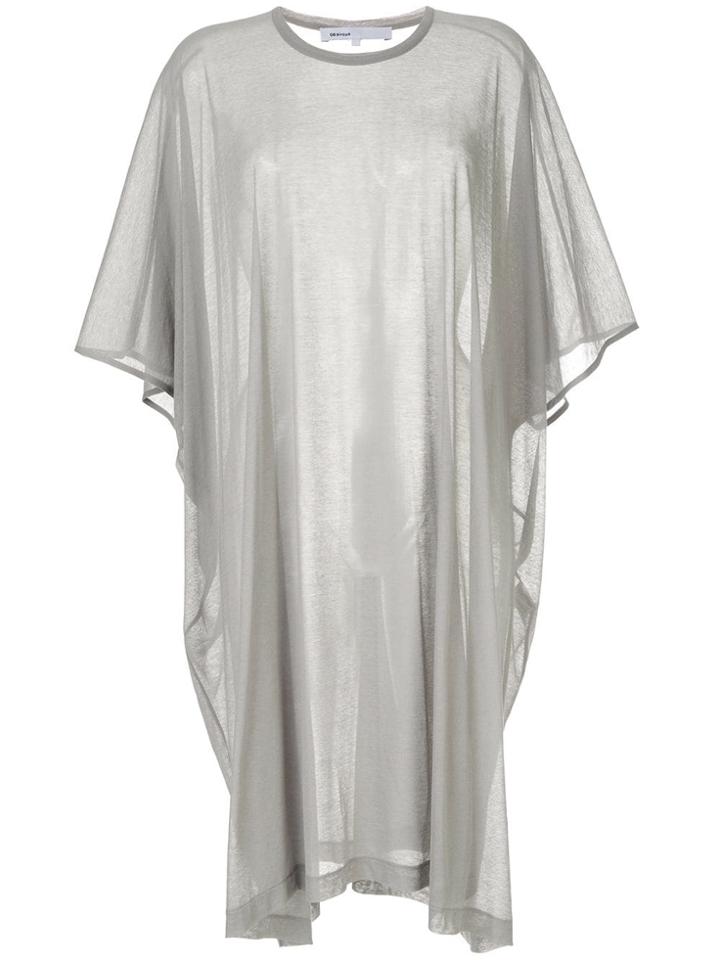 08sircus Sheer T-shirt Dress - Grey