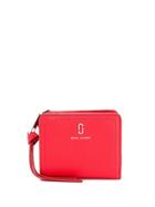 Marc Jacobs Logo Plaque Compact Wallet - Red
