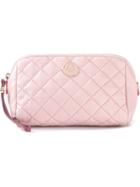 Moncler Quilted Beauty Case, Pink/purple, Leather