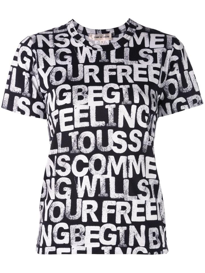Comme Des Garçons C Pattern Dying T-shirt - Black