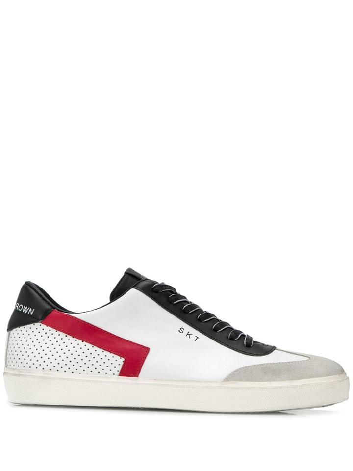 Leather Crown Skt Low-top Sneakers - White