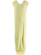 Rick Owens Split Hem Maxi Dress - Green