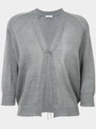 Brunello Cucinelli - Relaxed Fit Cardigan - Women - Cotton - Xl, Women's, Grey, Cotton