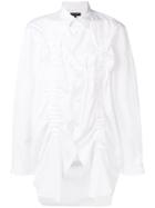 Comme Des Garçons Homme Plus Oversized Ruched Shirt - White