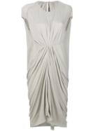 Rick Owens Lilies Gathered-front Draped Dress - Nude & Neutrals