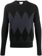 Ballantyne Argyle Pattern Sweater - Blue