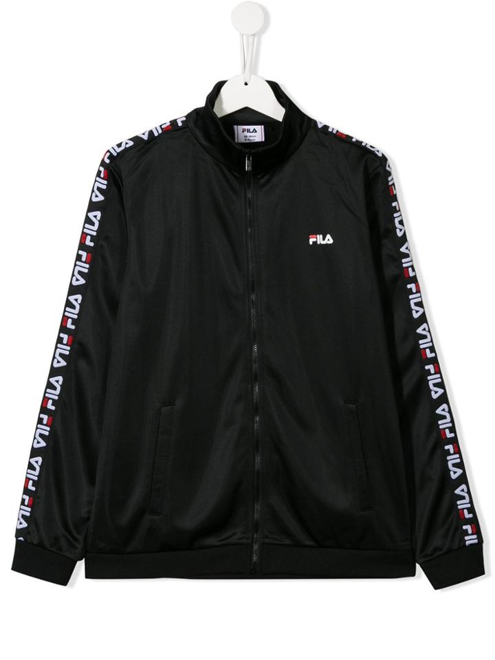 Fila Kids Teen Logo Trim Jacket - Black