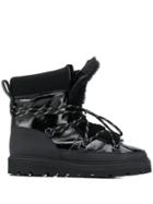 Baldinini Lace-up Snow Boots - Black