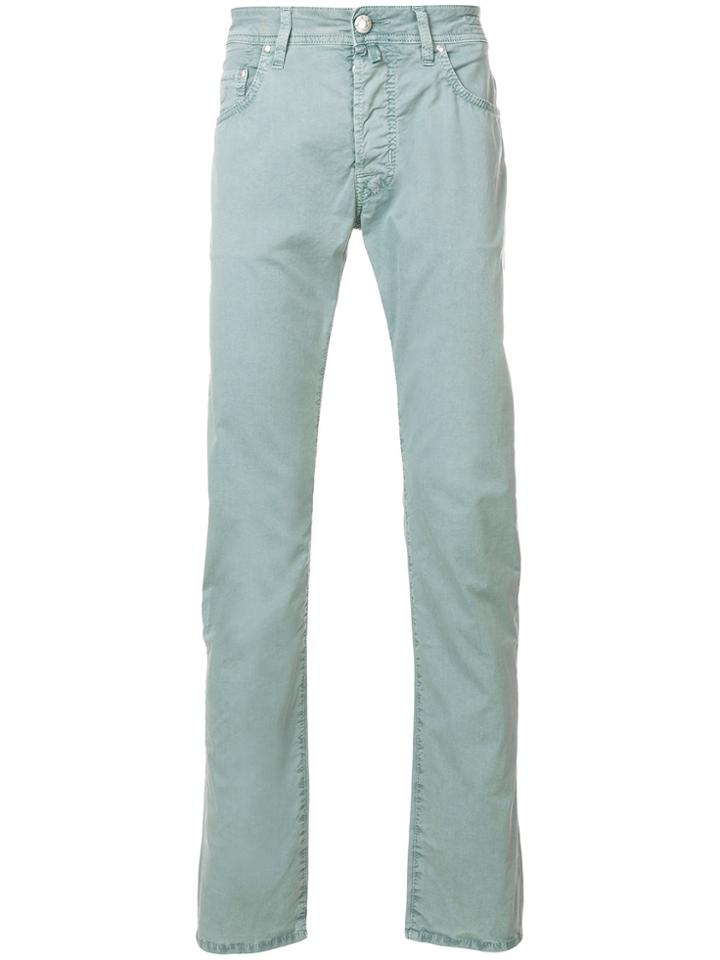 Jacob Cohen Classic Fitted Chinos - Green