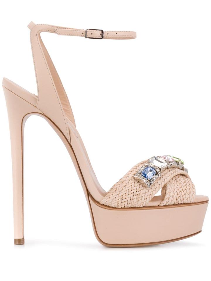 Casadei Platform Stiletto Sandals - Pink
