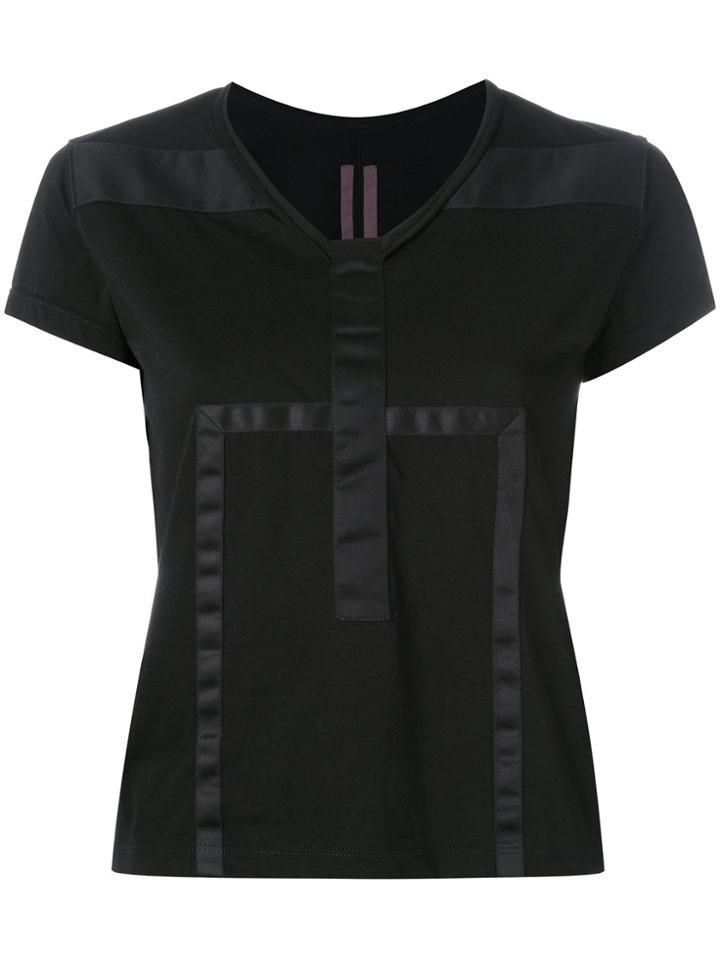 Rick Owens Drkshdw Panelled T-shirt - Black