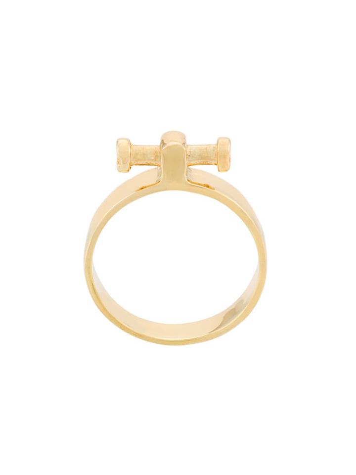 Annelise Michelson Small Alpha Ring - Gold