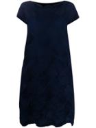 Issey Miyake Pleated Textured Dress - Blue