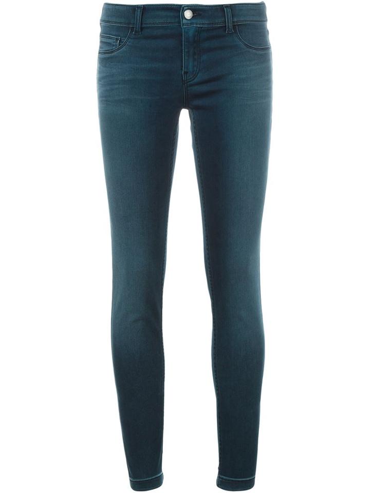 Emporio Armani Five Pocket Skinny Jeans, Women's, Size: 28, Blue, Cotton/polyester/spandex/elastane