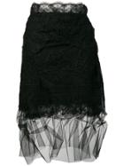 Ermanno Scervino Lace Tulle Skirt - Black