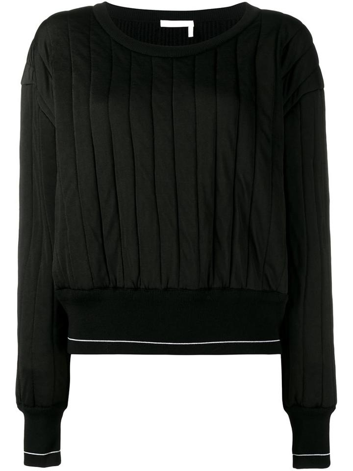 Chloé Biker Jumper, Women's, Size: Large, Black, Viscose/virgin Wool