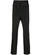 Saint Laurent Lurex Pinstripe Trousers - Black
