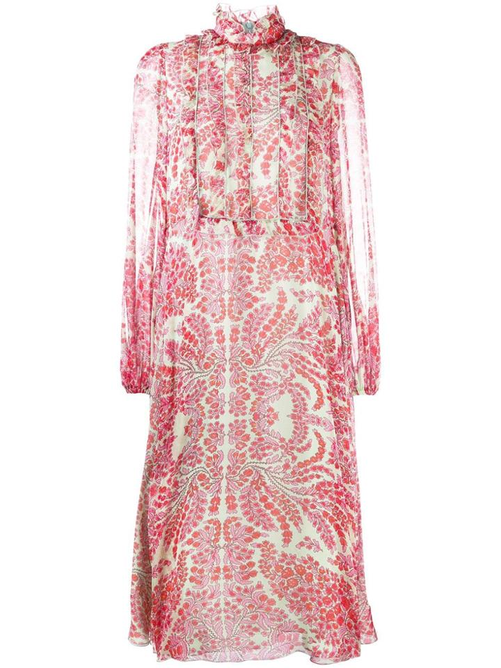 Giamba Printed Midi Dress - Green