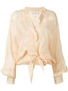 Forte Forte Hem-knot Blouse - Yellow