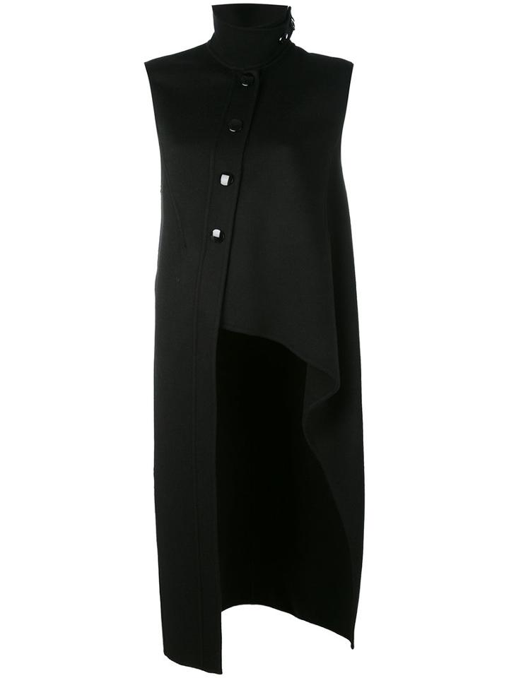 Marni - Asymmetric Sleeveless Coat - Women - Cashmere/alpaca/virgin Wool - 42, Black, Cashmere/alpaca/virgin Wool