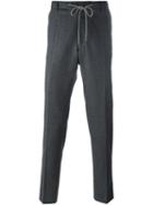 Kenzo Straight-leg Trousers, Men's, Size: 46, Grey, Wool