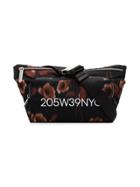 Calvin Klein 205w39nyc Black Hazy Floral Zipped Cross Body Bag