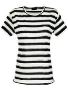 Andrea Bogosian Striped T-shirt - Black
