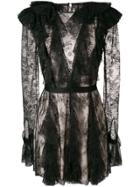 Philosophy Di Lorenzo Serafini Lace Ruffle Dress - Black